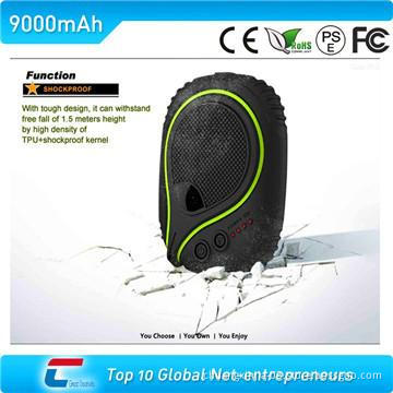 backup mobile power bank with waterproof and shockproof function